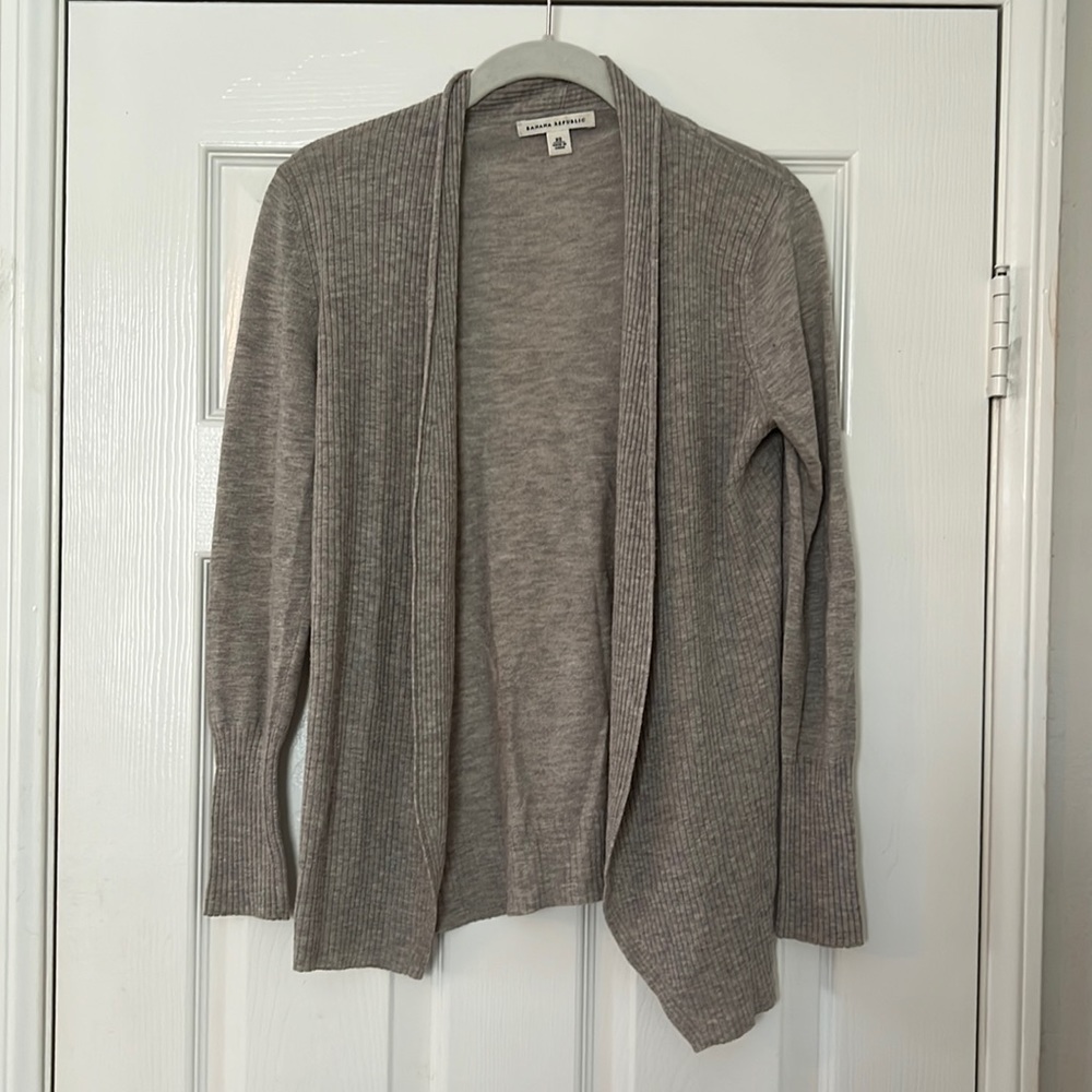 Banana Republic Grey Lightweight Cardigan
